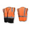 Radians Hi-Vis Econ Blk Bot Mesh Safety Vest-Org/Blk-L SV3B-2ZOM-L